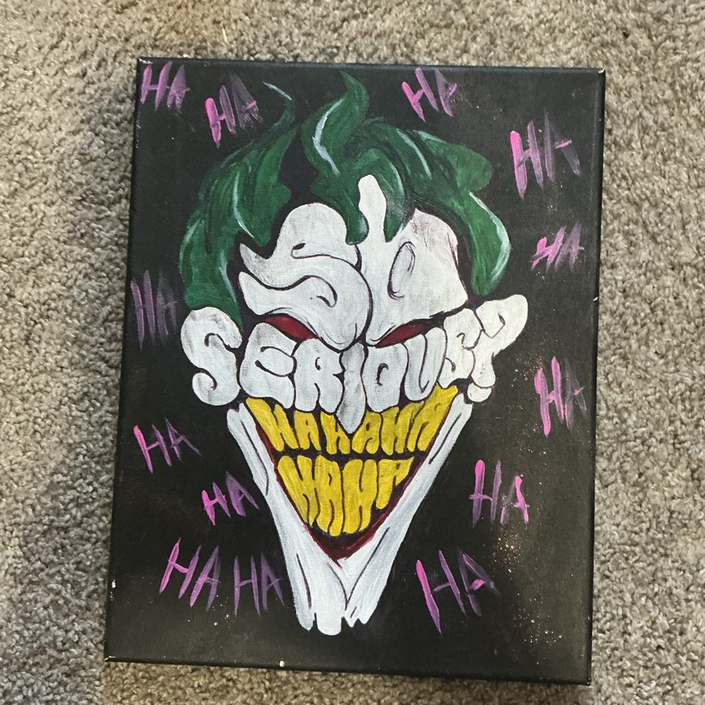 Joker Themed Canvas Art